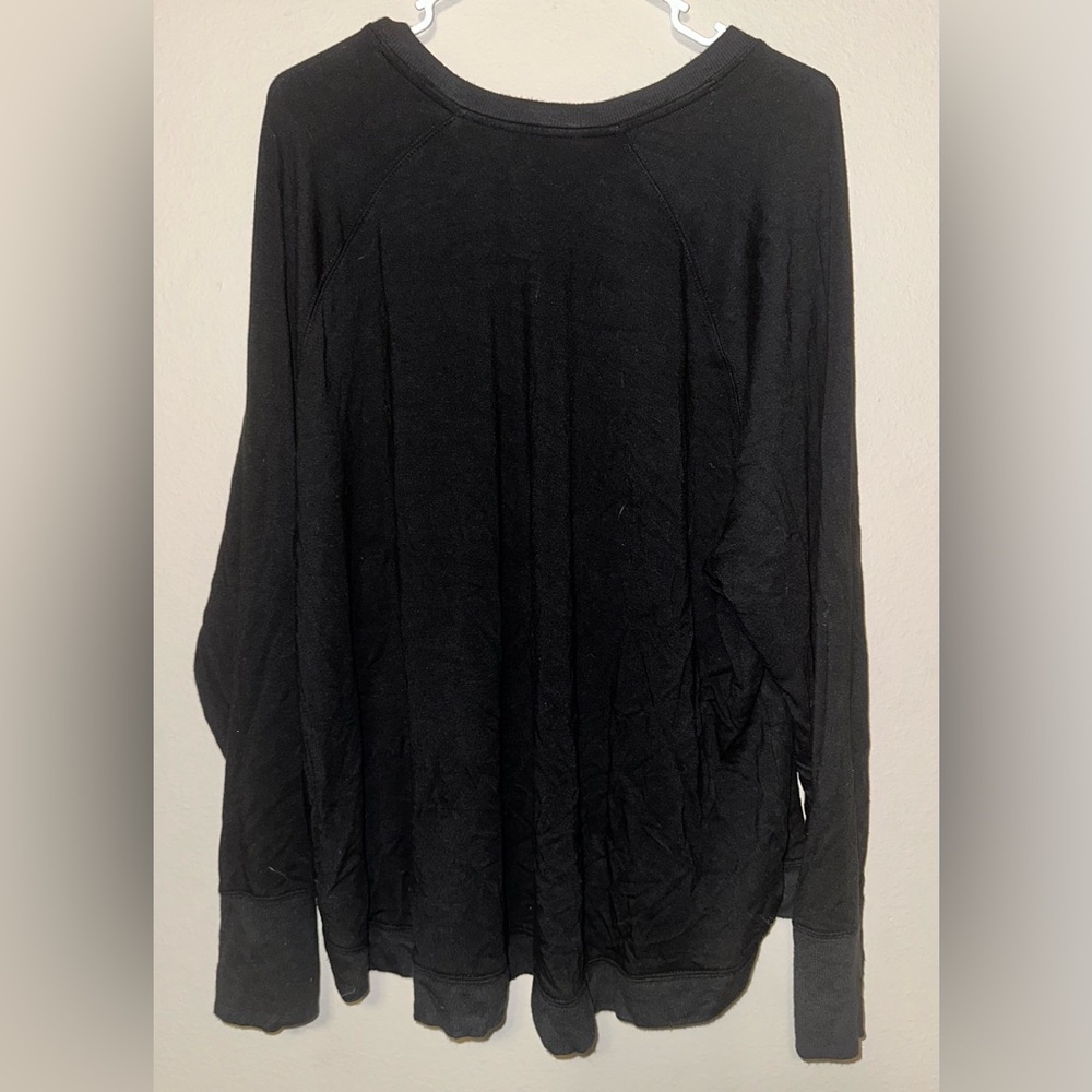 Athleta Women’s Crewneck Super Soft‎ Sweatshirt Black Mindset Plus Size 3XL - Picture 2 of 5